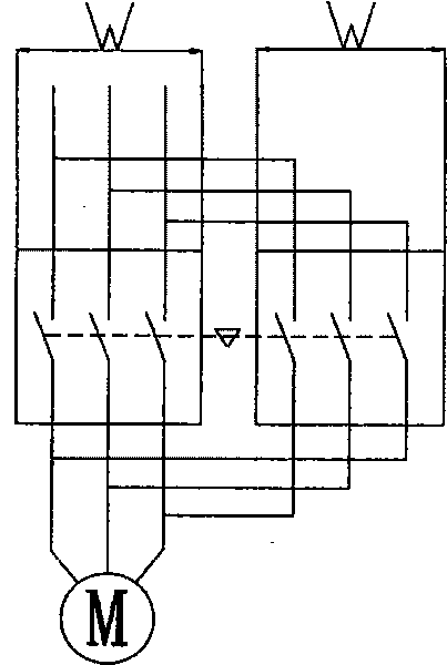 Switch device for switching multi-pole circuit
