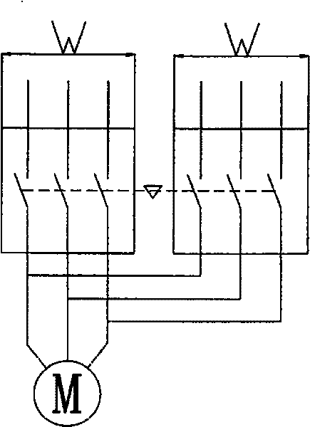 Switch device for switching multi-pole circuit