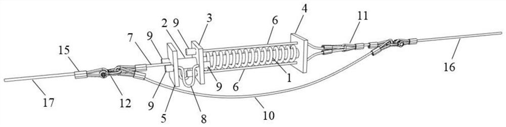 A kind of tough composite buffer for slope flexible protection system and its design method