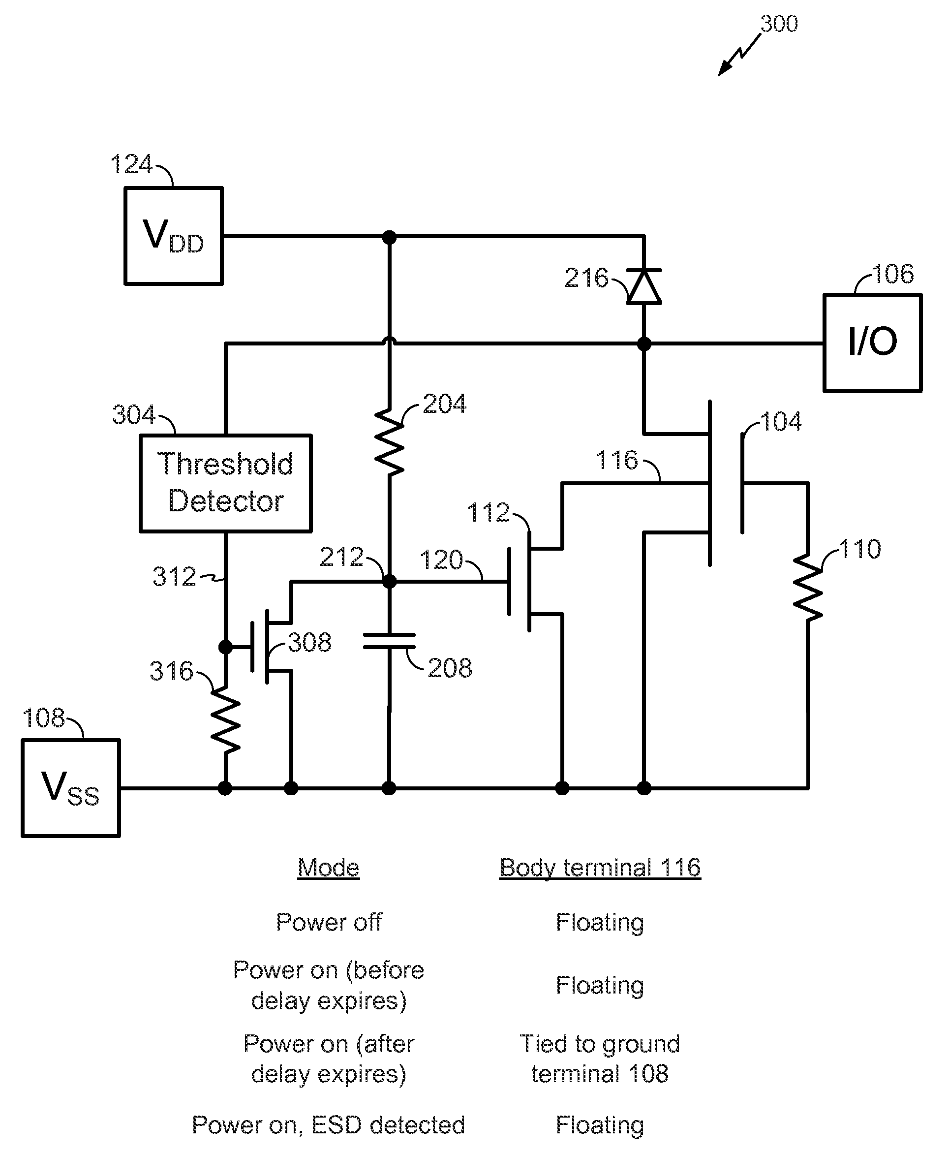 ESD clamping transistor with switchable clamping modes of operation