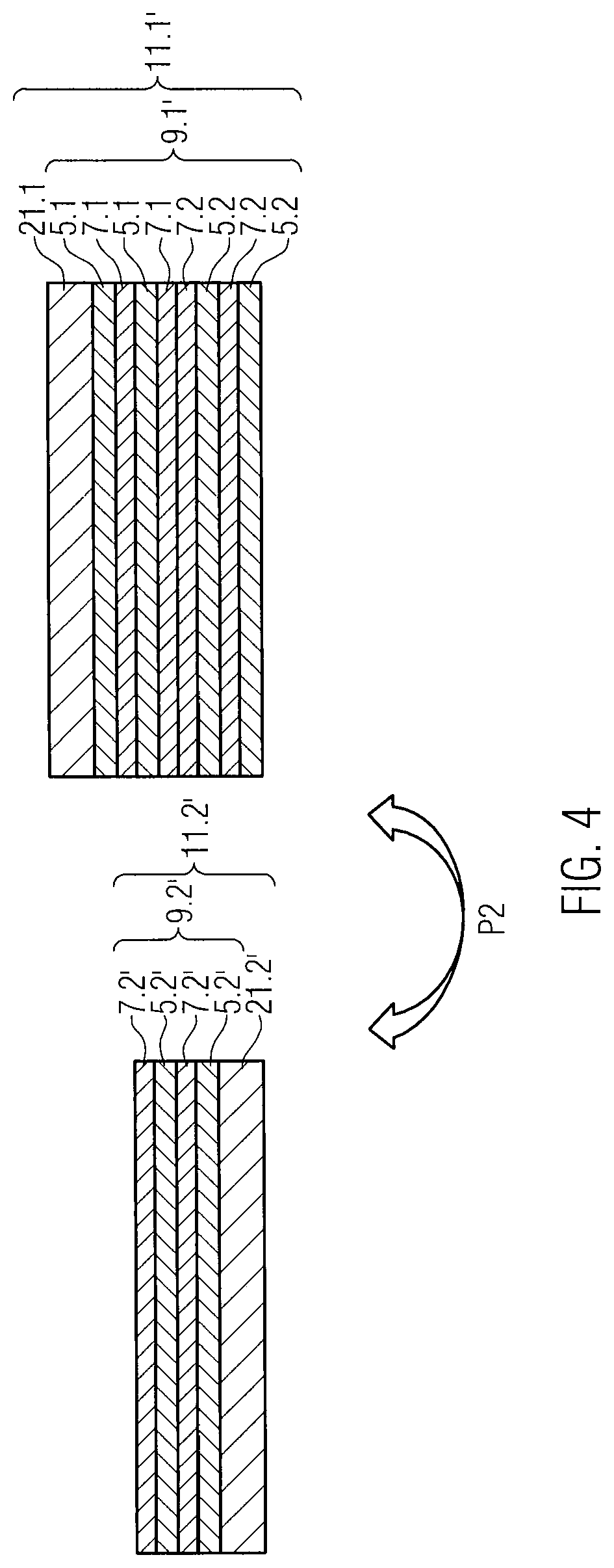 Substrate-transferred stacked optical coatings