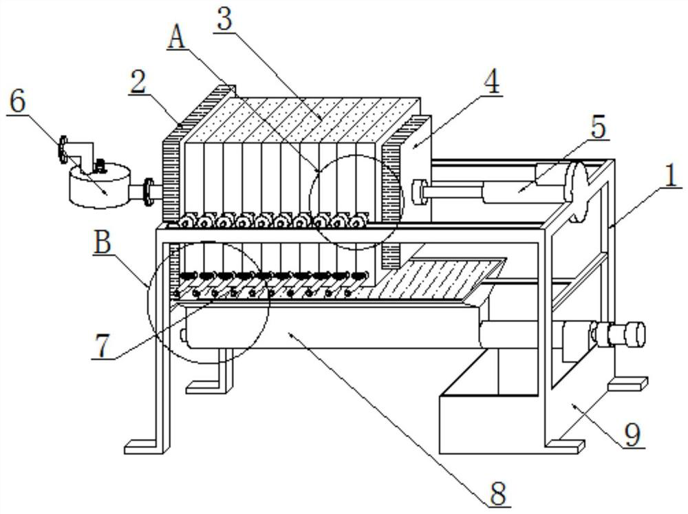 Plate-and-frame filter press for sludge dewatering