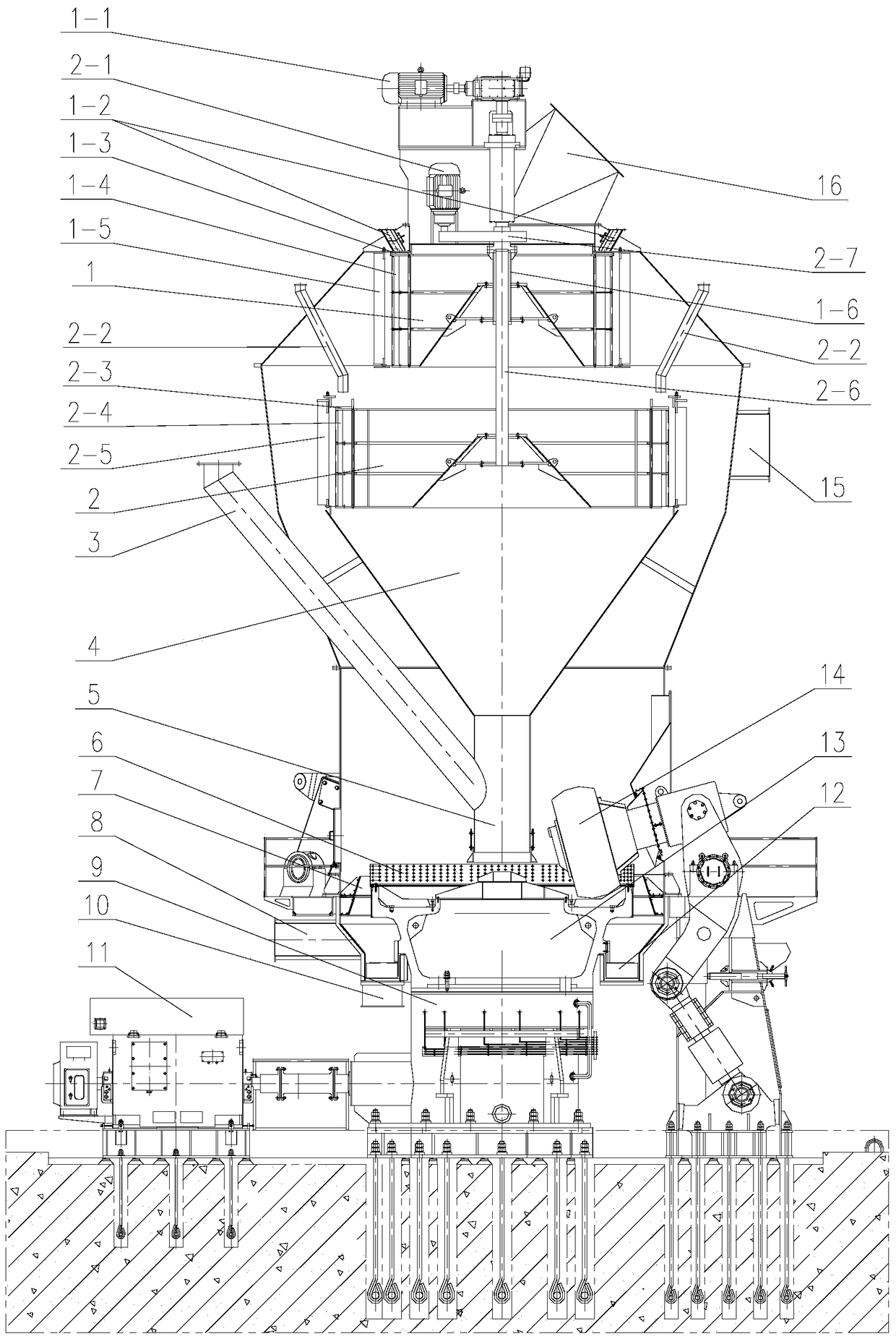 New vertical mill device