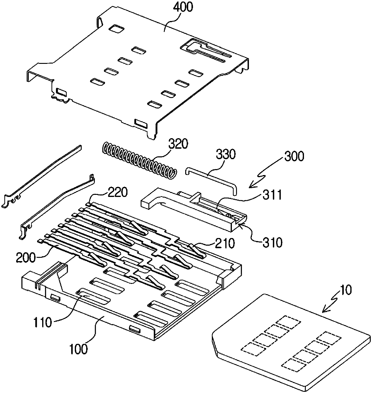 Socket for NANO sim card