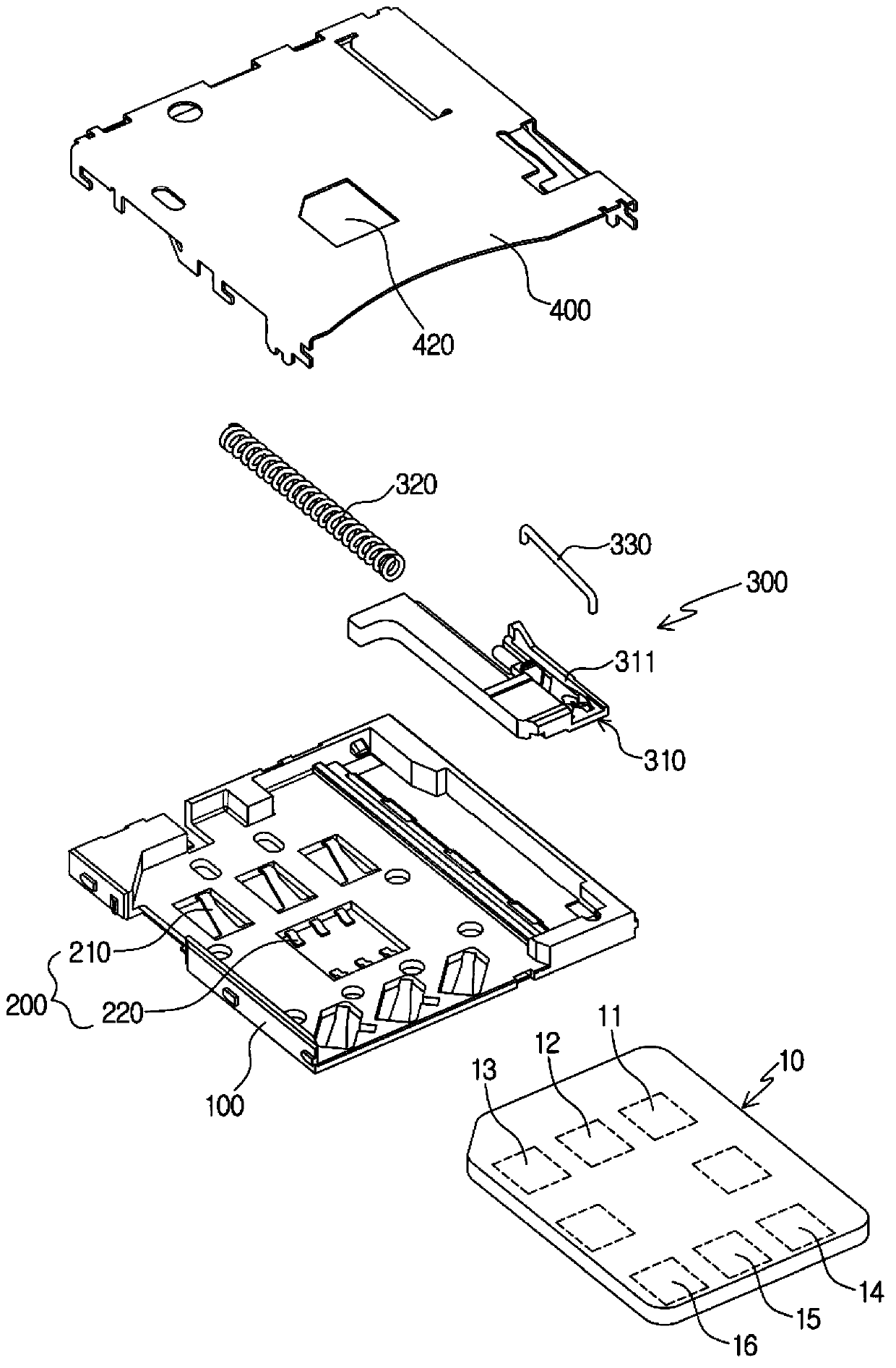 Socket for NANO sim card