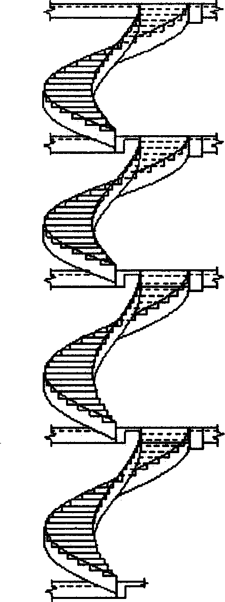Integrally assembling staircase and method for fabricating same