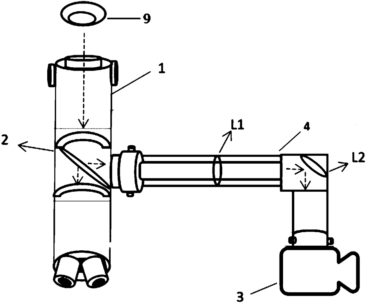 Ophthalmological function checking device based on slit lamp platform and image processing method