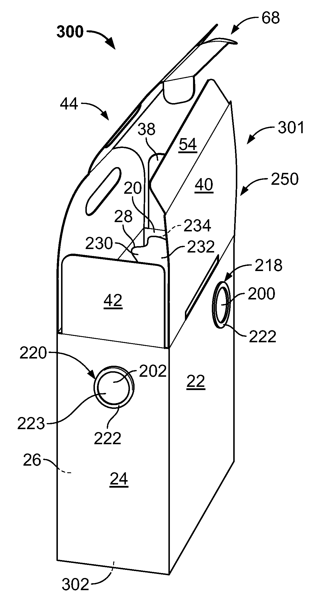 Bag-in-box container and method of constructing the same