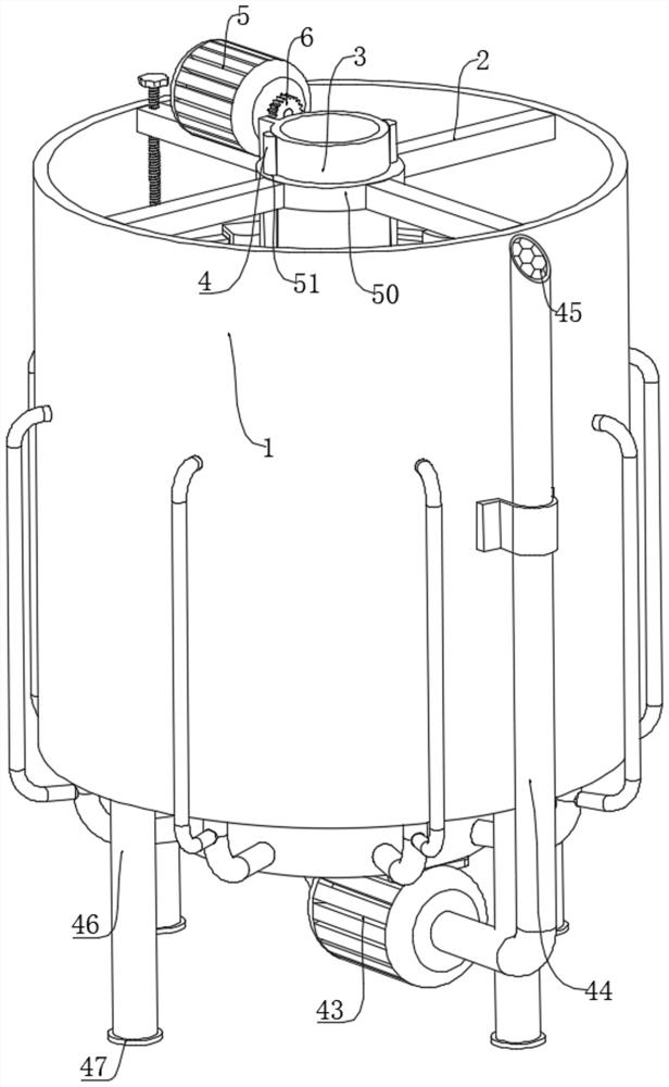 A petrochemical oil-water separation device