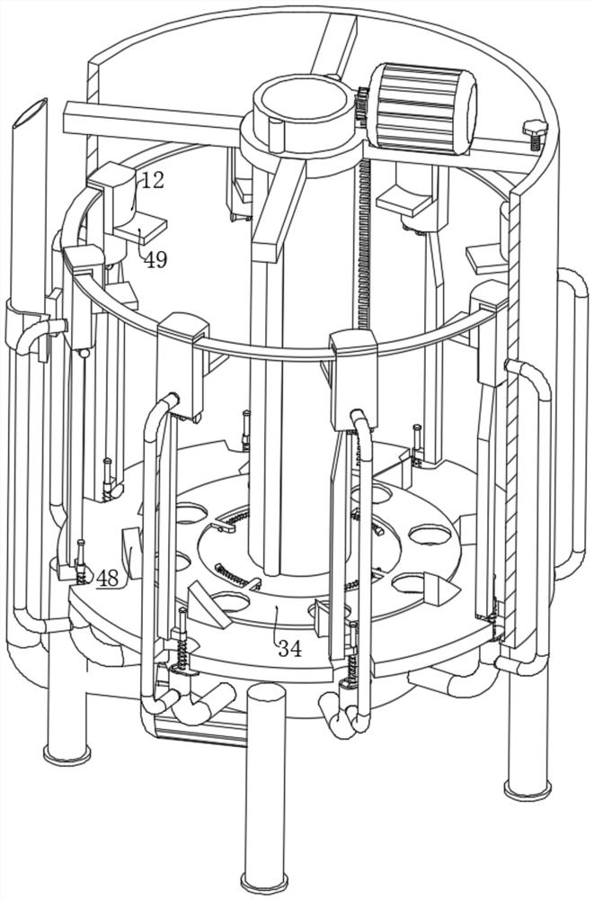 A petrochemical oil-water separation device