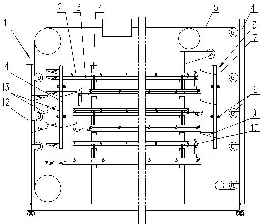 Suspension type track planting system of edible mushrooms