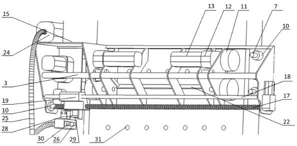 Segmented elevated column grouting device