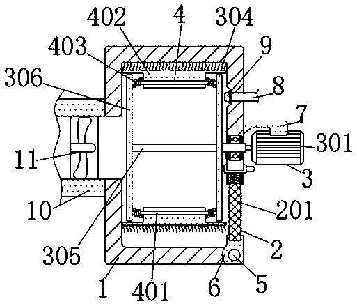 Dust removal device convenient to clean for production and processing of intermediate frequency furnace