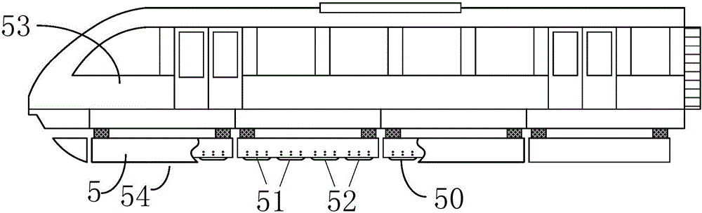 Suspension control method and device for ems type low-speed suspension train