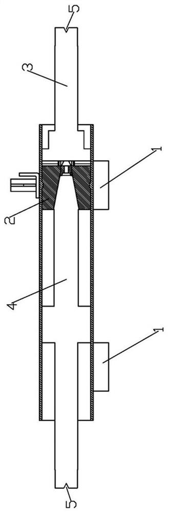 Processing device applied to rivet connection of shock absorber