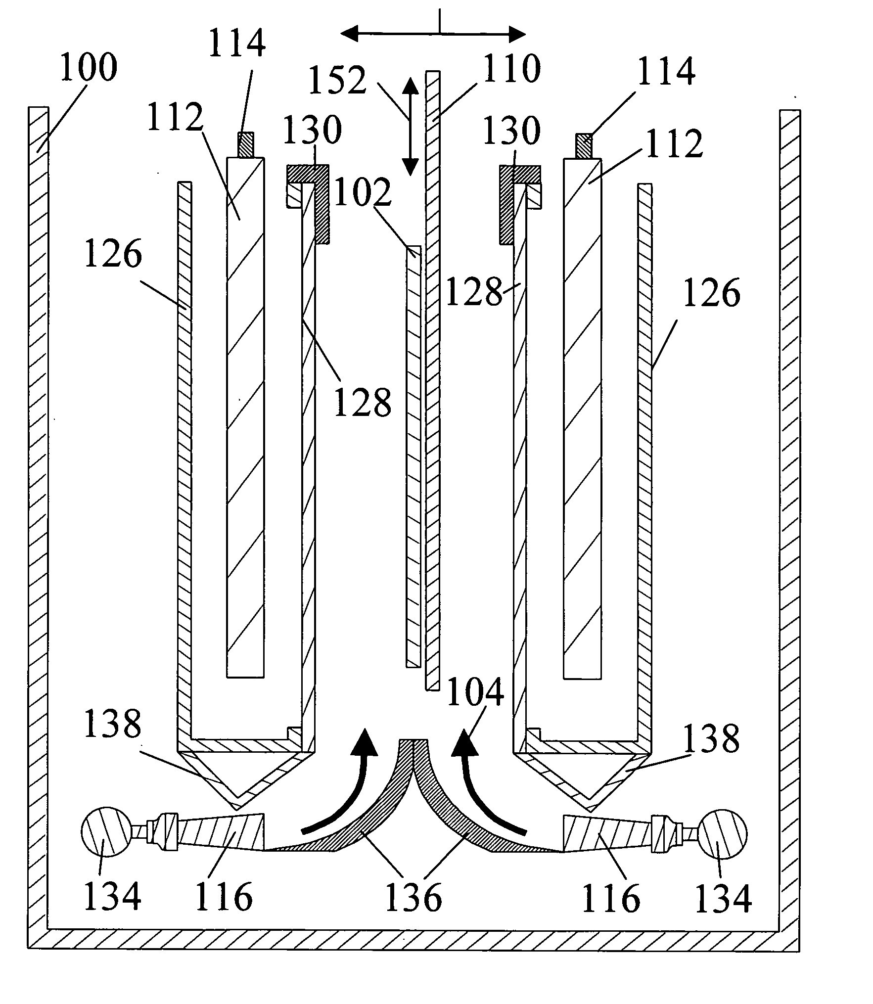 Electroplating cell with hydrodynamics facilitating more uniform deposition across a workpiece during plating