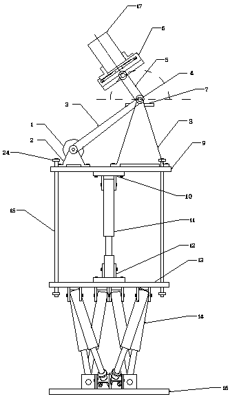 Automatic cleaning device for inner wall of closed container