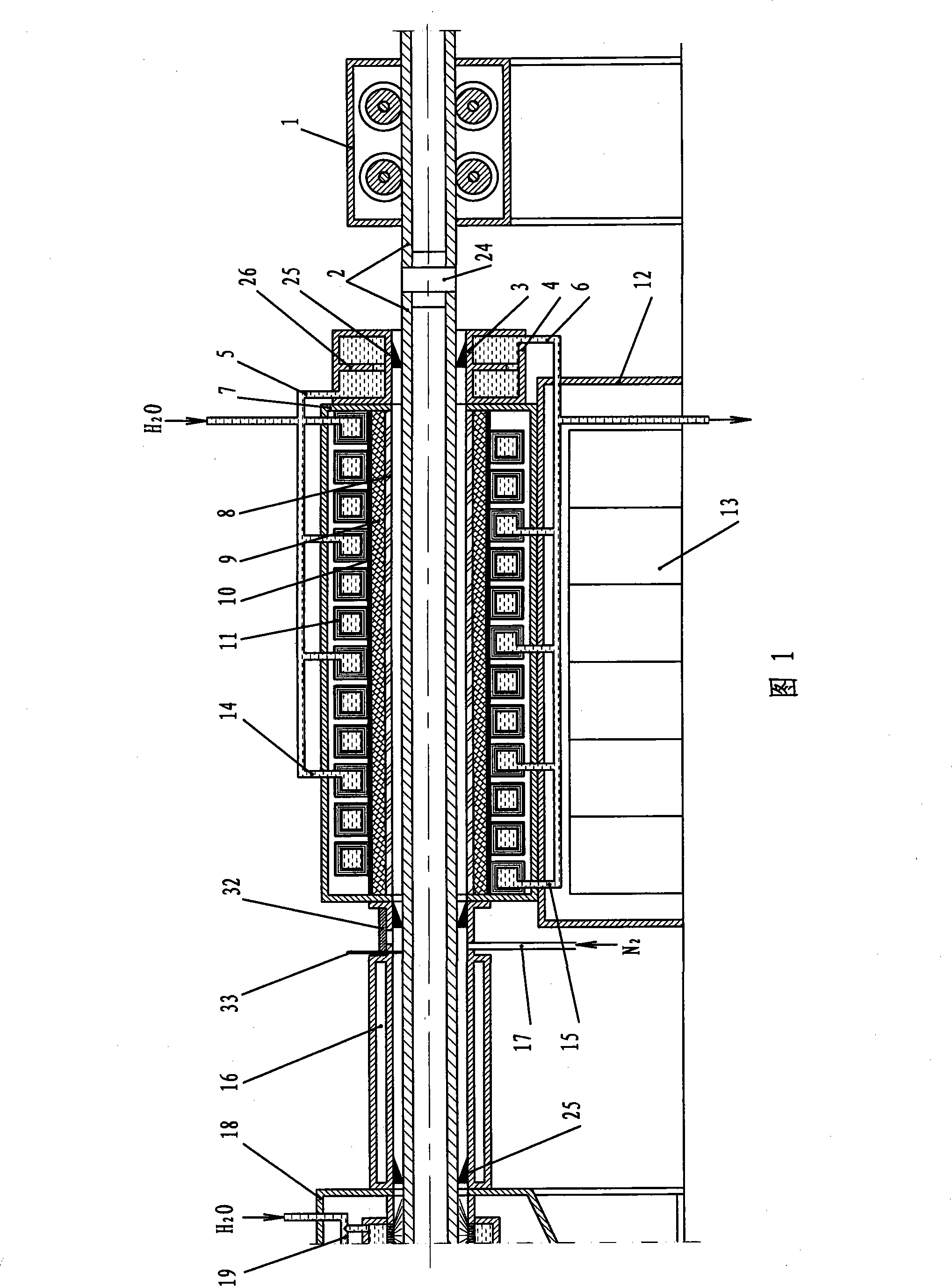 On-line annealing method and apparatus for rolling copper pipe