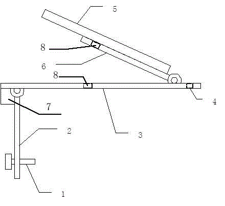 Bank side measuring rocker arm base