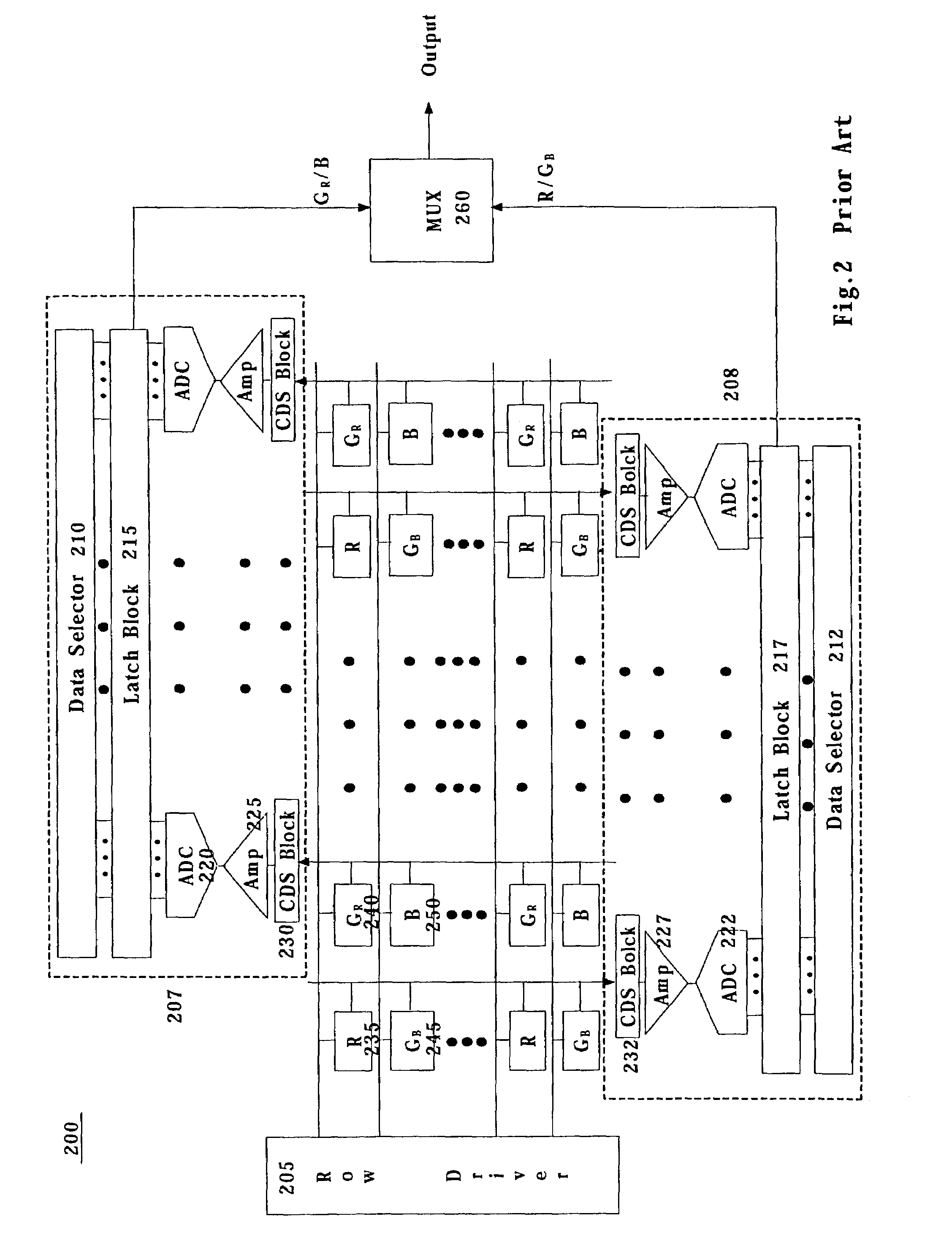 Circuit and method for reducing fixed pattern noise