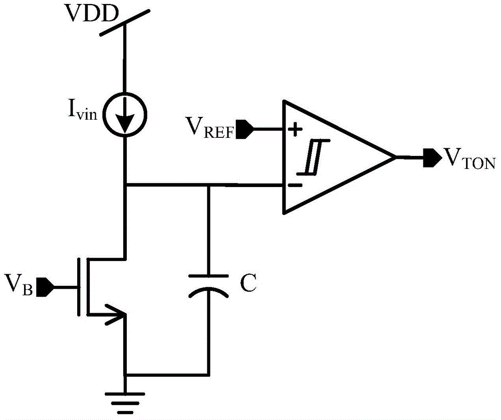 A timer circuit for cot control mode switching regulator