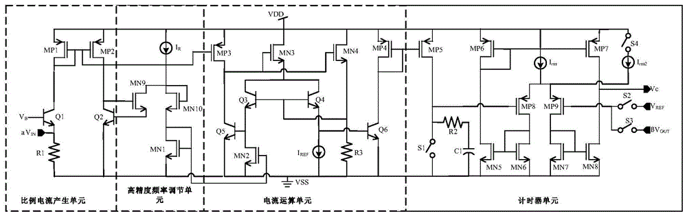 A timer circuit for cot control mode switching regulator