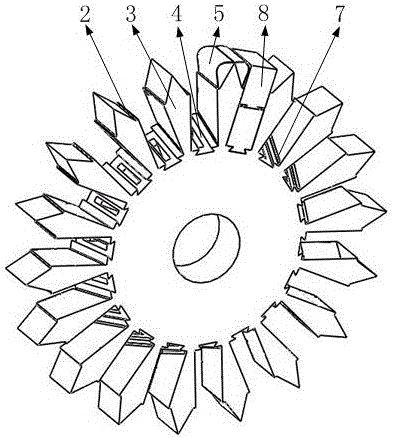 Bidirectional-anti-blocking winding-preventive track driving wheel