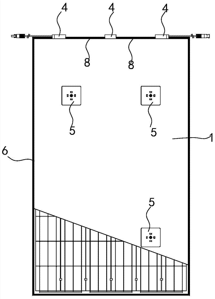 Photovoltaic cell assembly with two glass layers