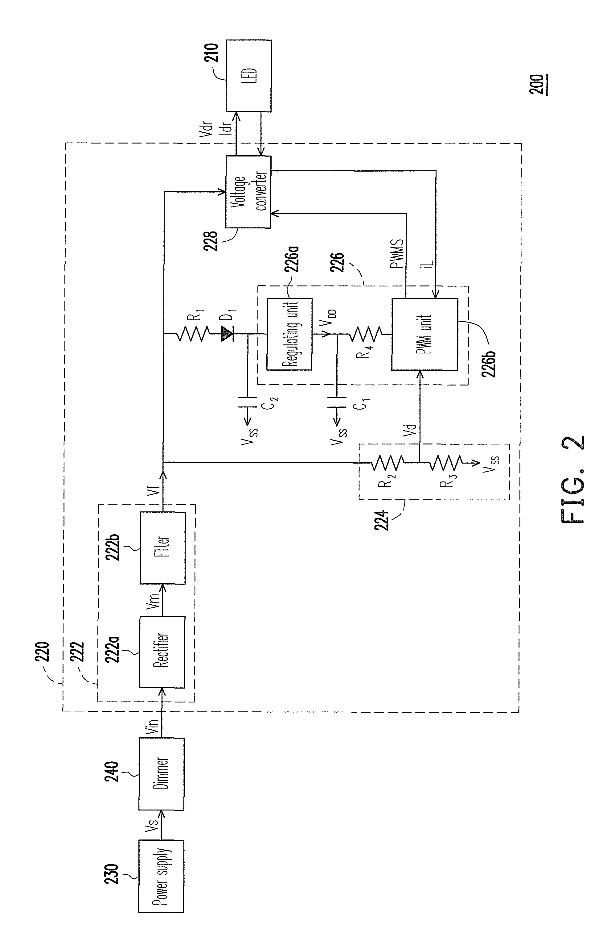 Driving circuit of light emitting diode and lighting apparatus