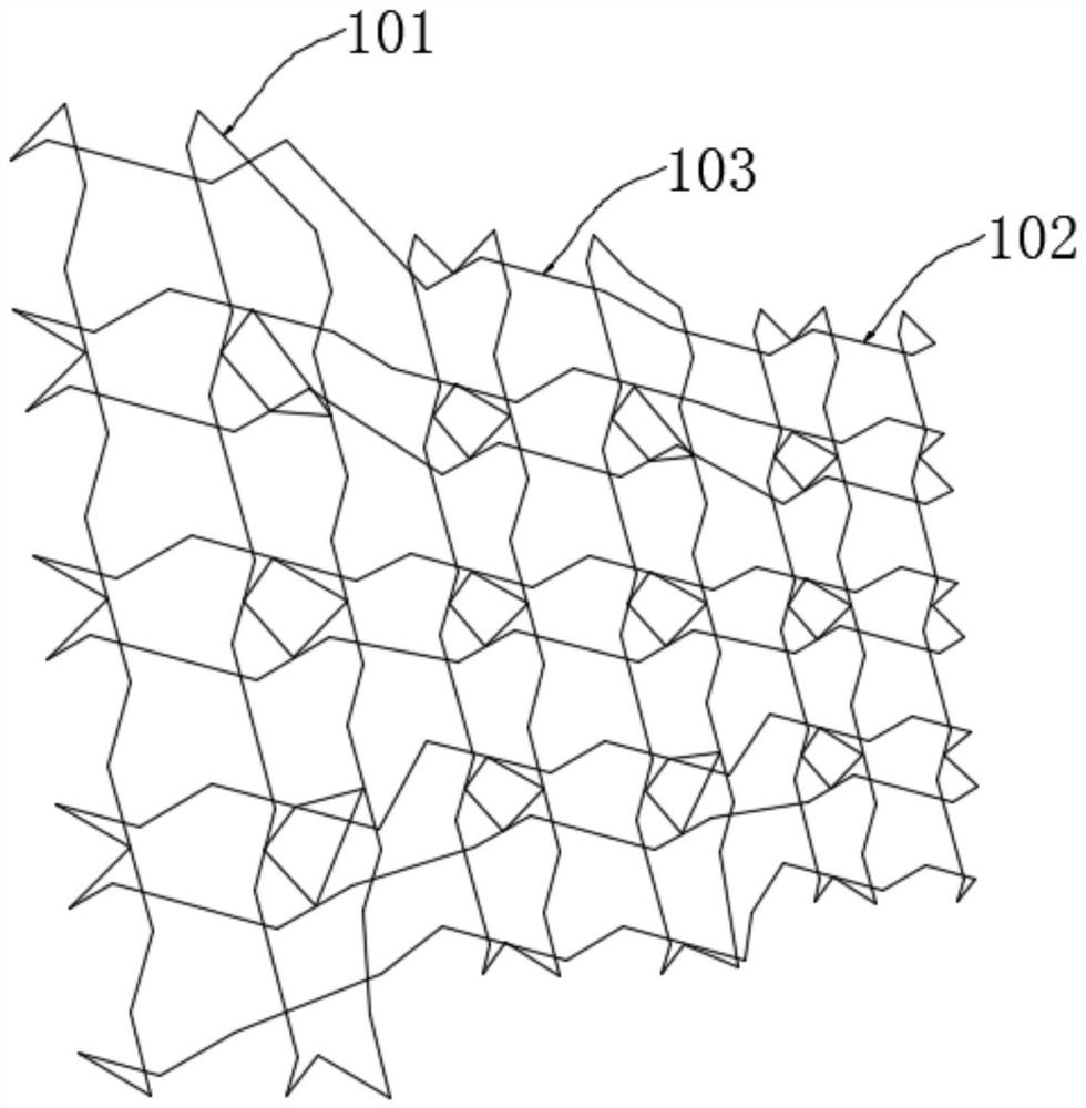 A tissue engineering scaffold with partitions