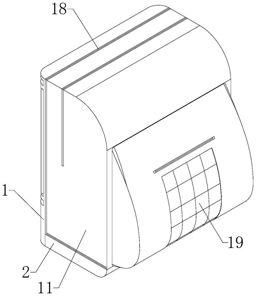 Outdoor backpack with good cooling effect