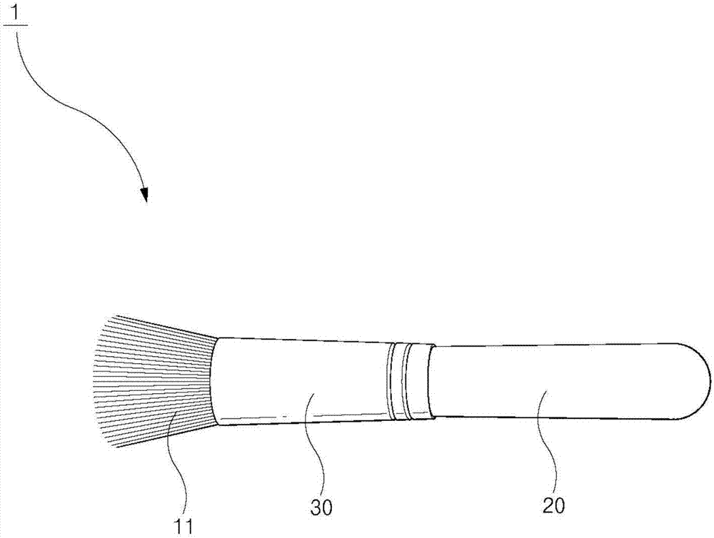 A cosmetic brush and a manufacturing method thereof