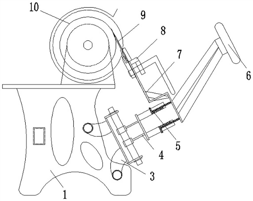 Small semi-automatic grinding machine special for kitchen knife