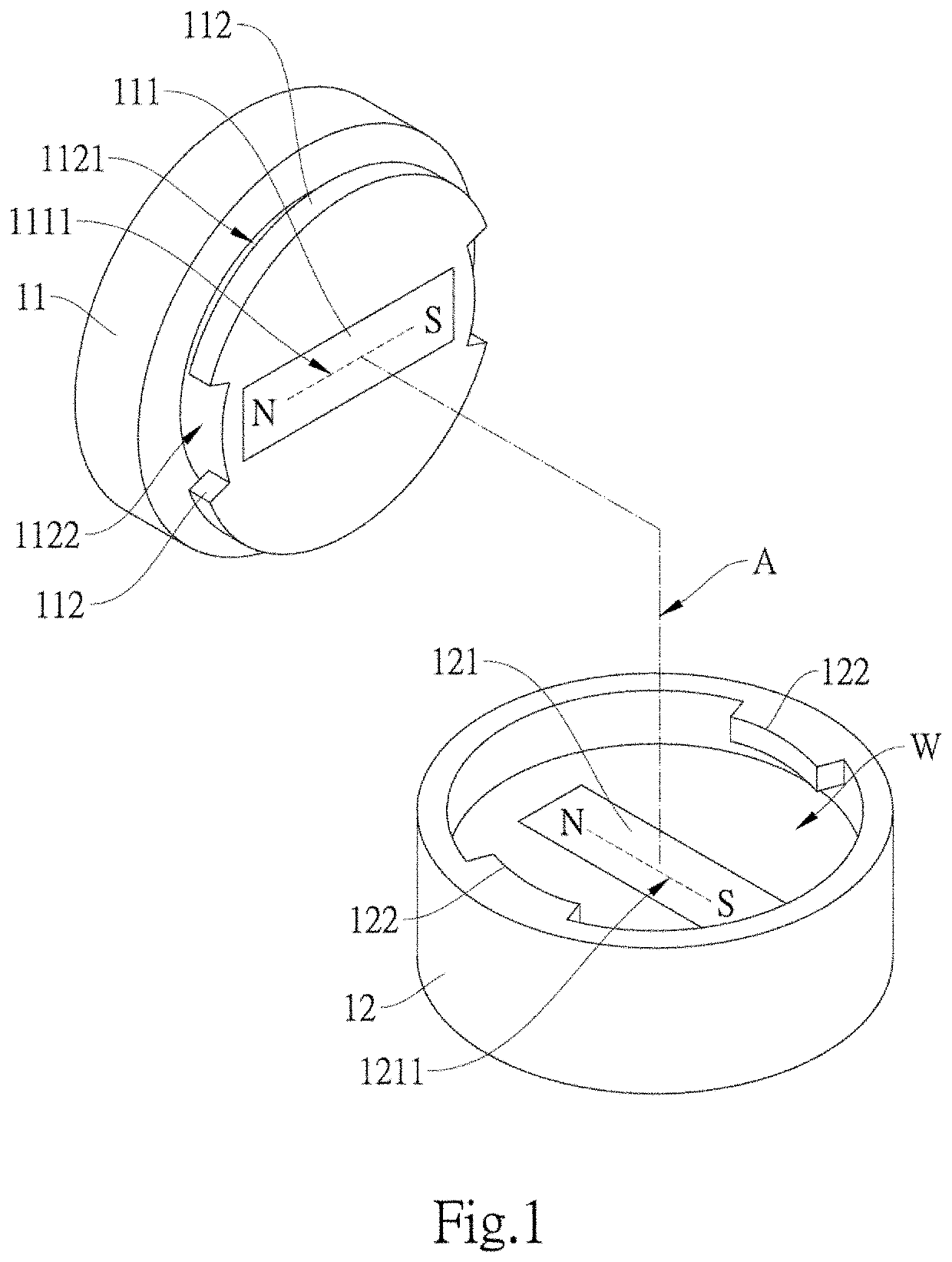 Magnetic assembly structure