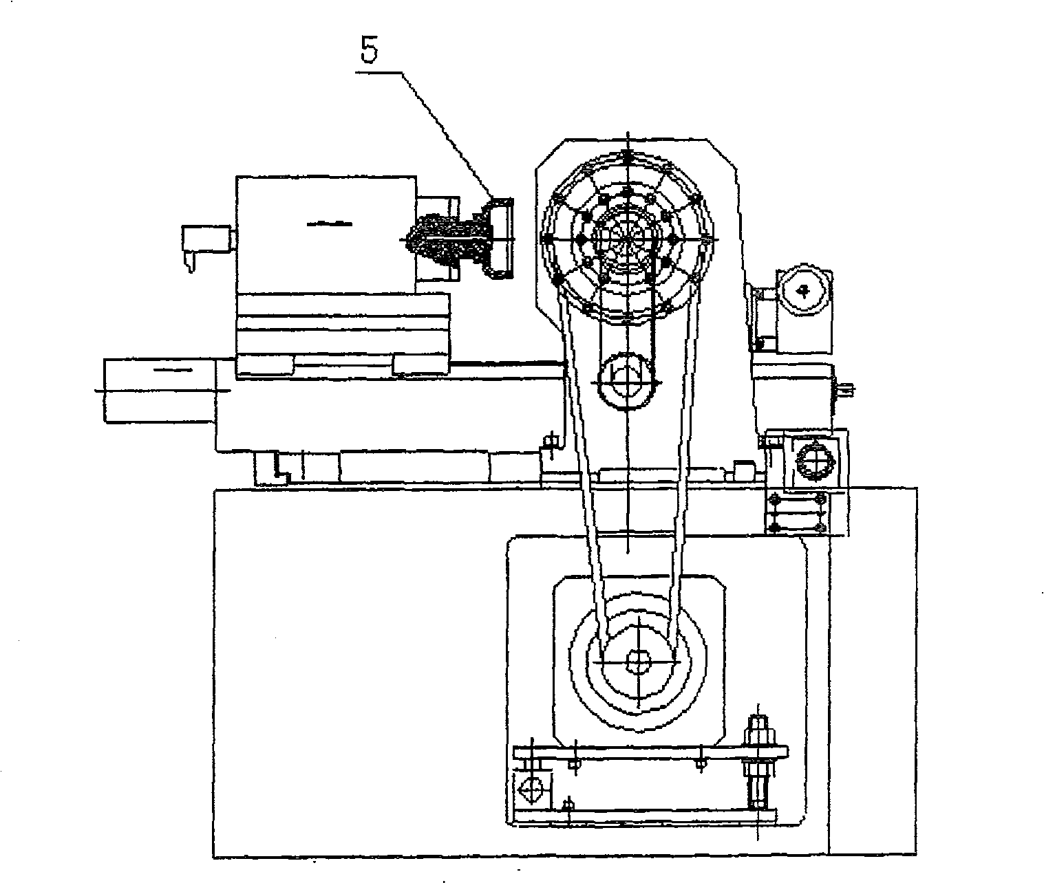 Numerical control accurate grinding equipment of high-rigidity turning spherical surface