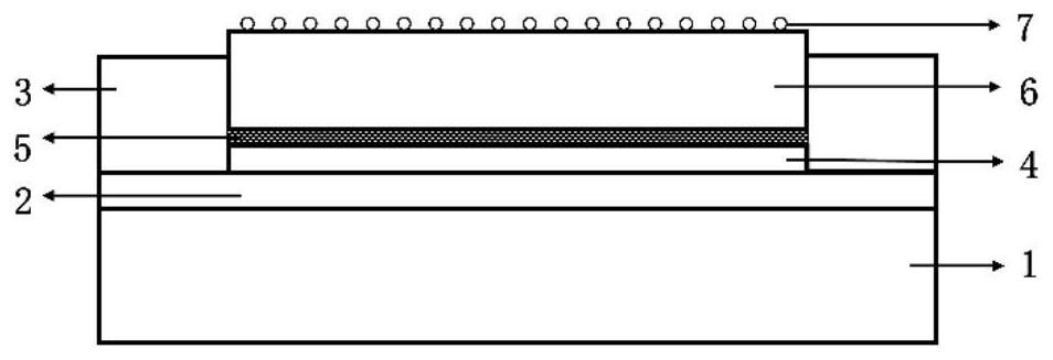 Lead sulfide photoconductive detector and preparation method thereof