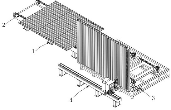 Aluminum carriage corrugated plate vertical-welding automatic line