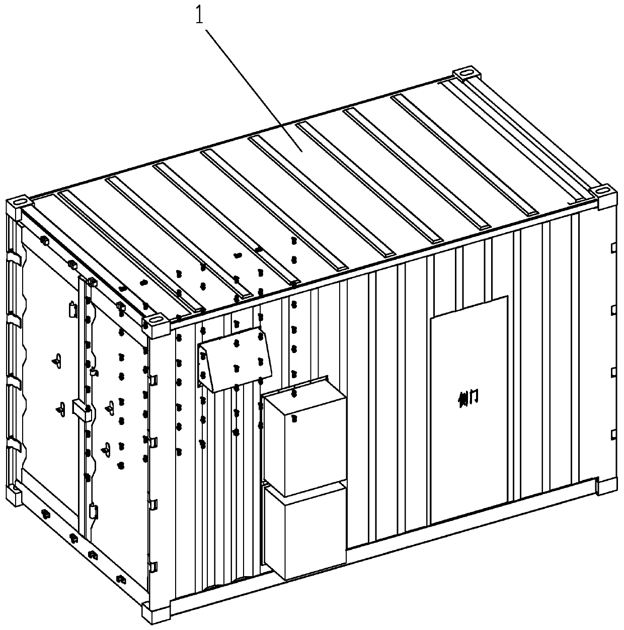 Efficient thermal management energy storage container