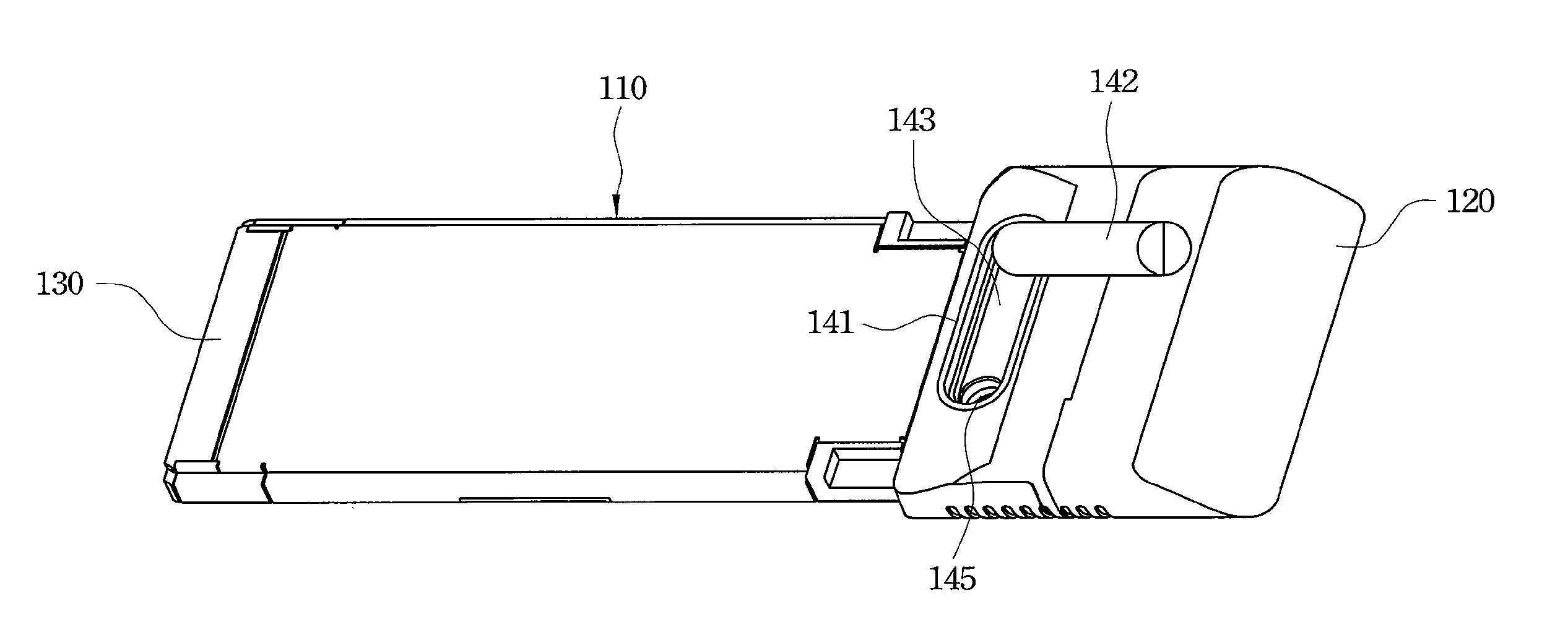 Wireless Card and External Antenna Connecting Device of the Same