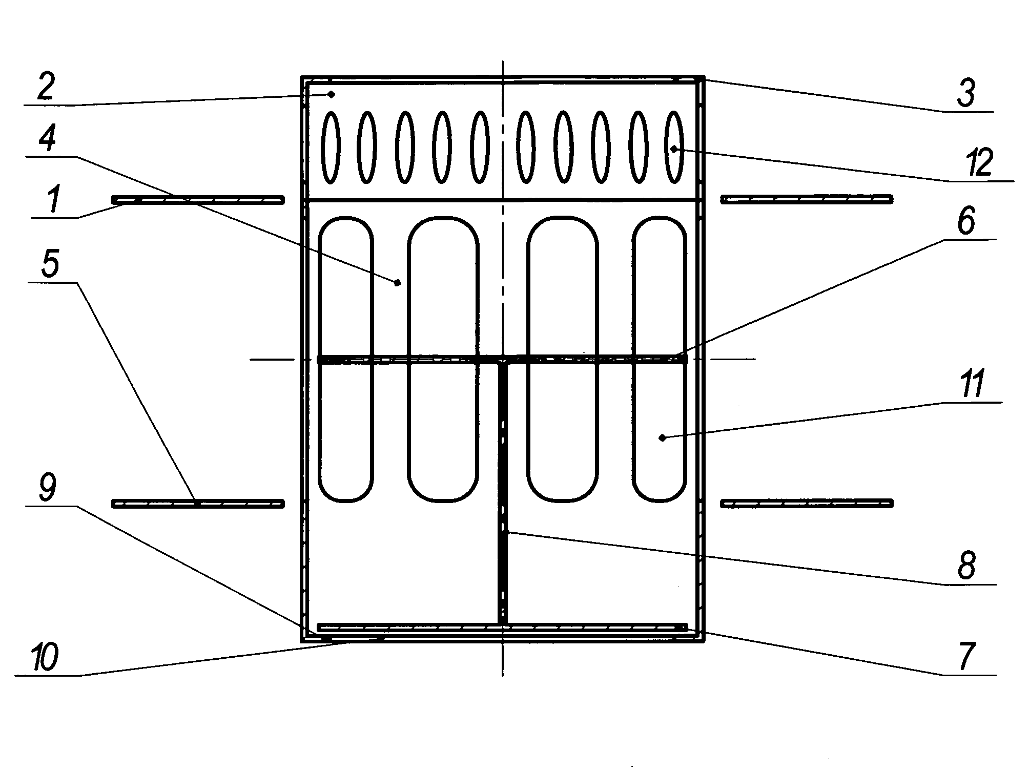 Mass-exchange contact device