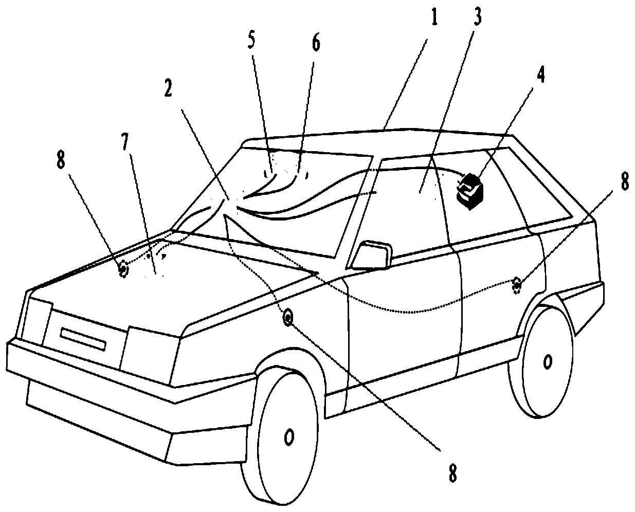 Police vehicle-mounted office system and method