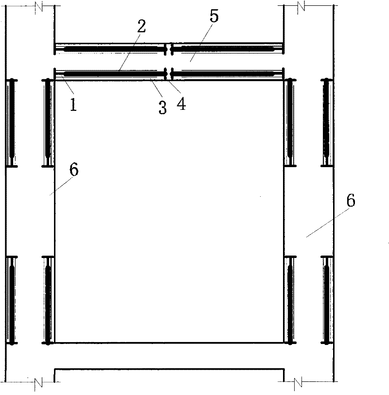 Damping device placed in reinforced concrete member