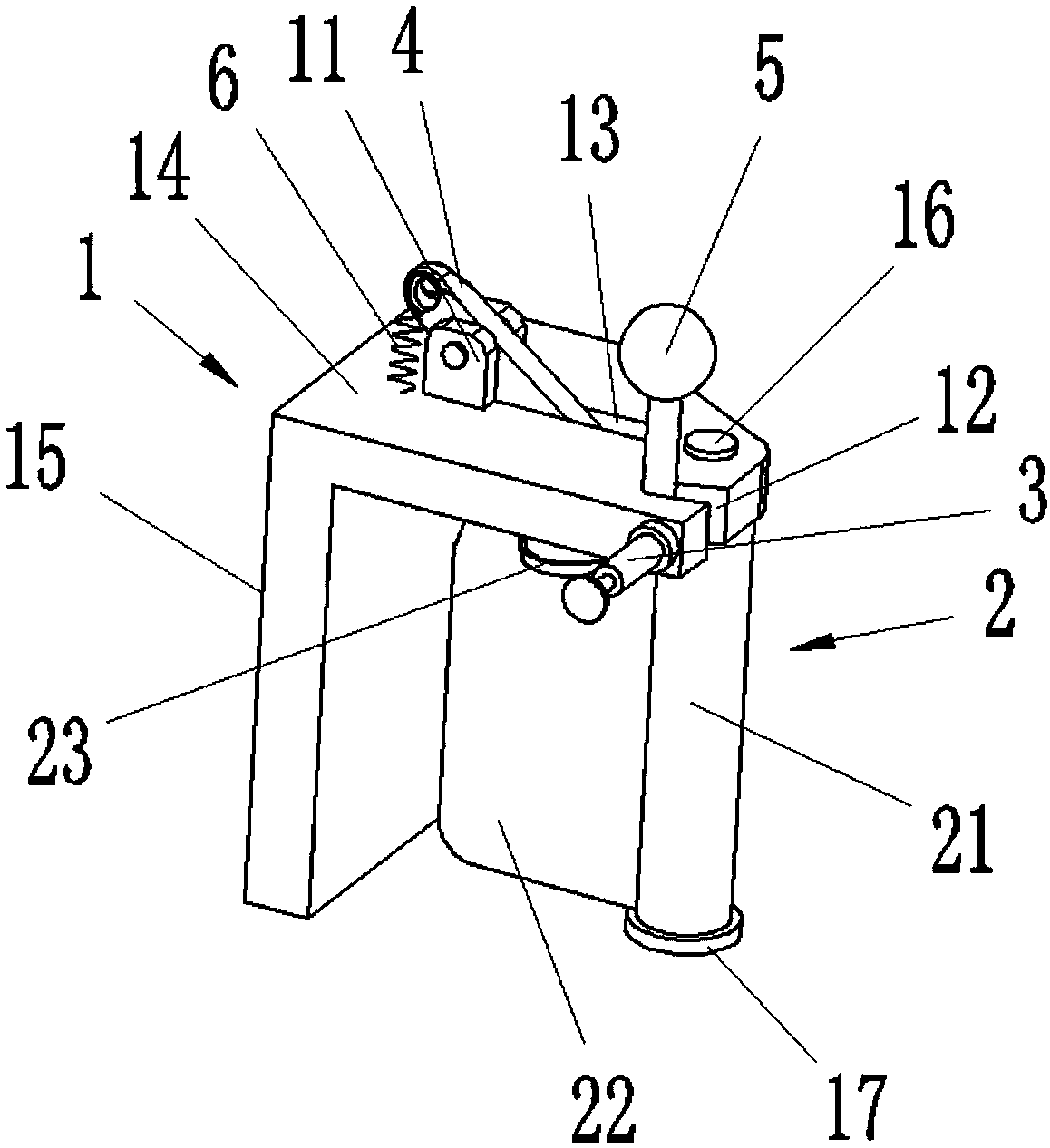 Anti-loosing easily-operated steel channel hoisting device