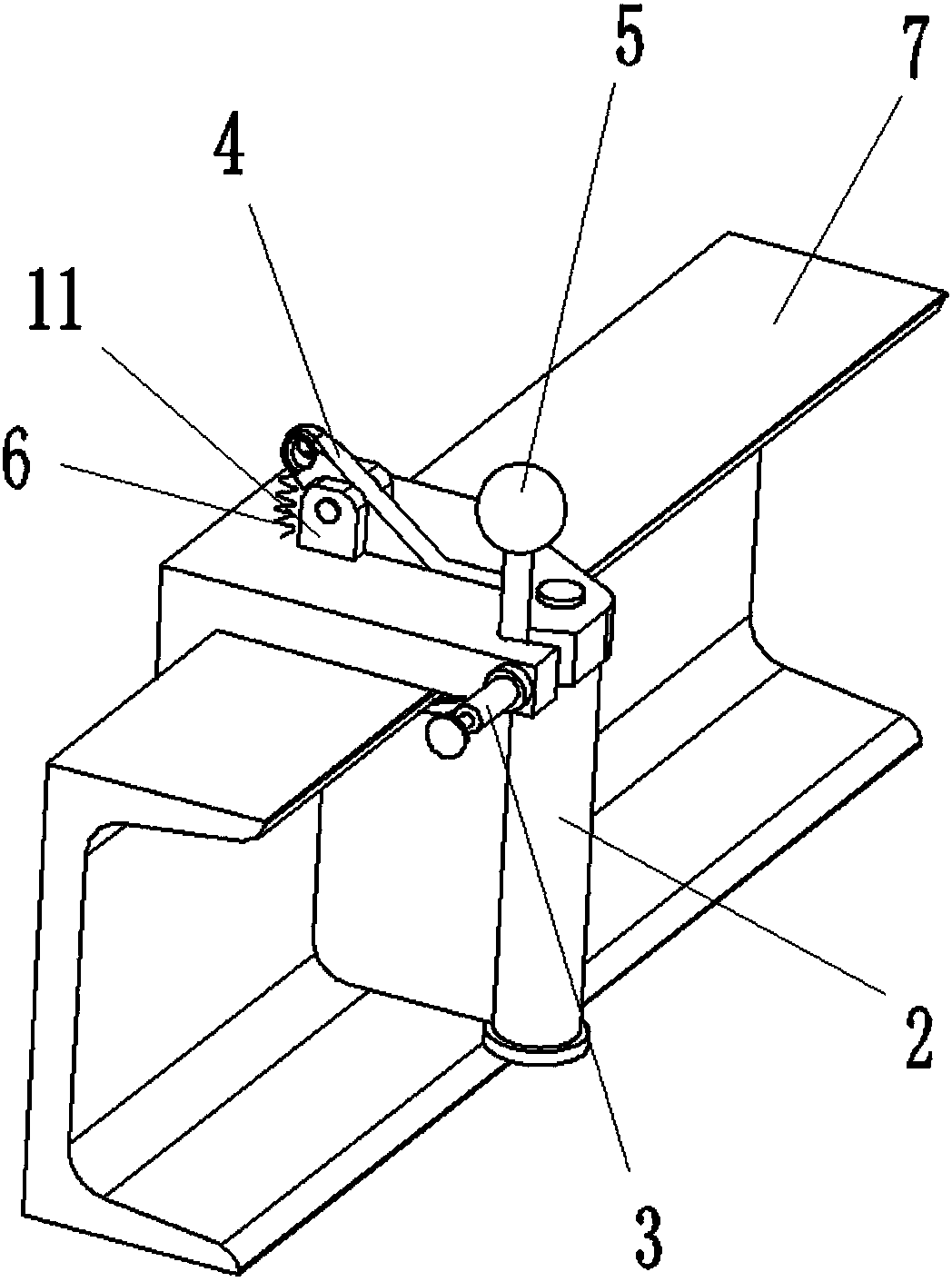 Anti-loosing easily-operated steel channel hoisting device