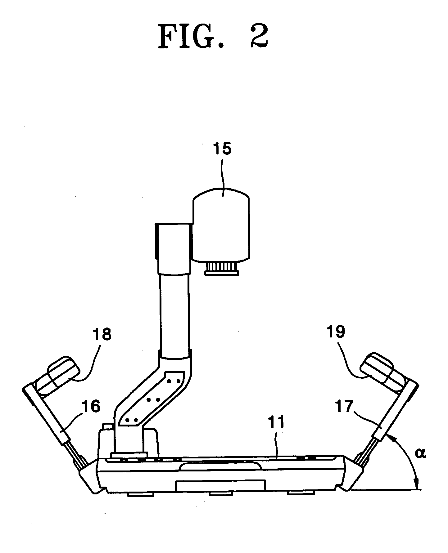 Illumination device for video presenter and video presenter having the same