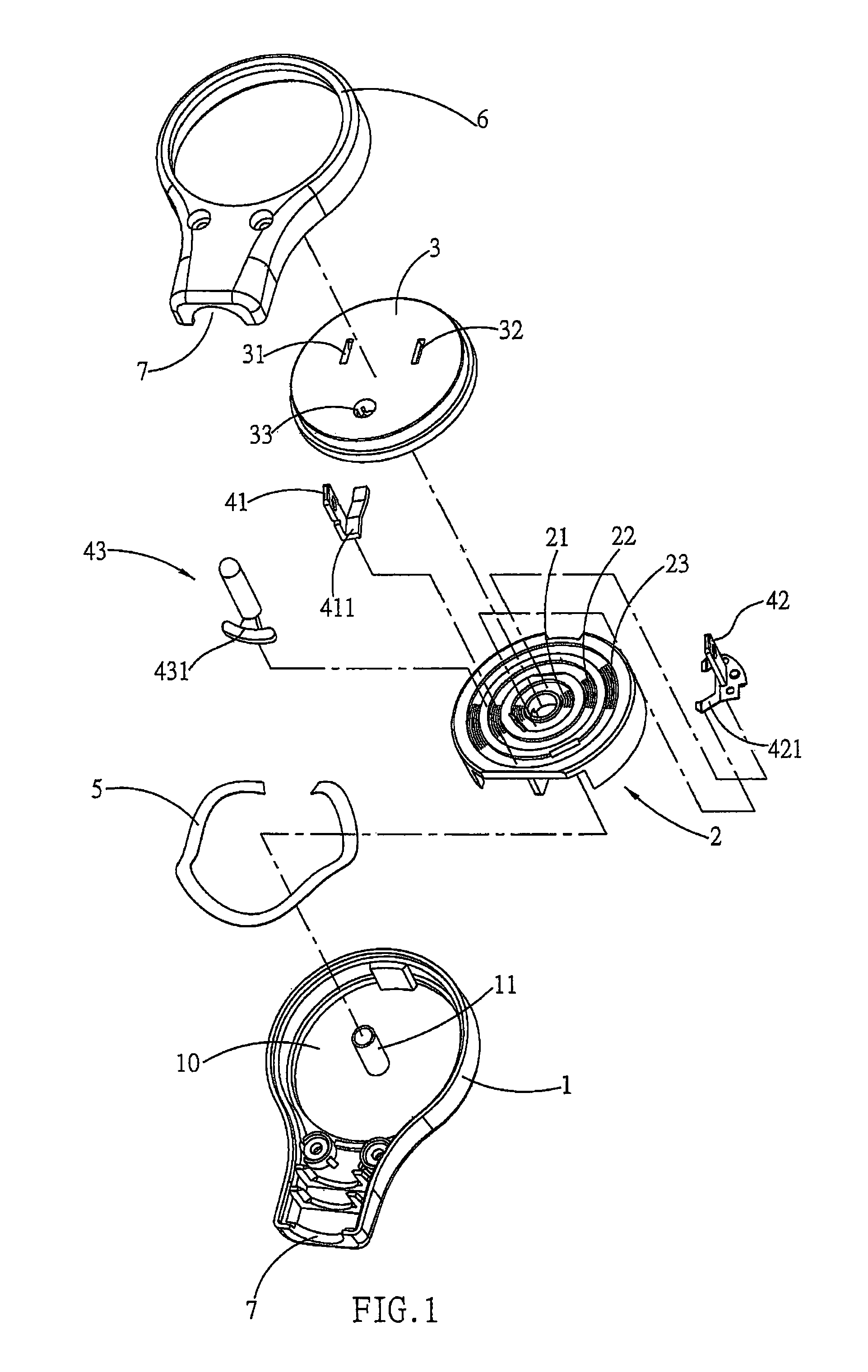 Power plug with a freely rotatable delivery point