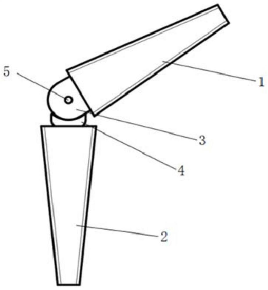 Hinge type interphalangeal joint prosthesis