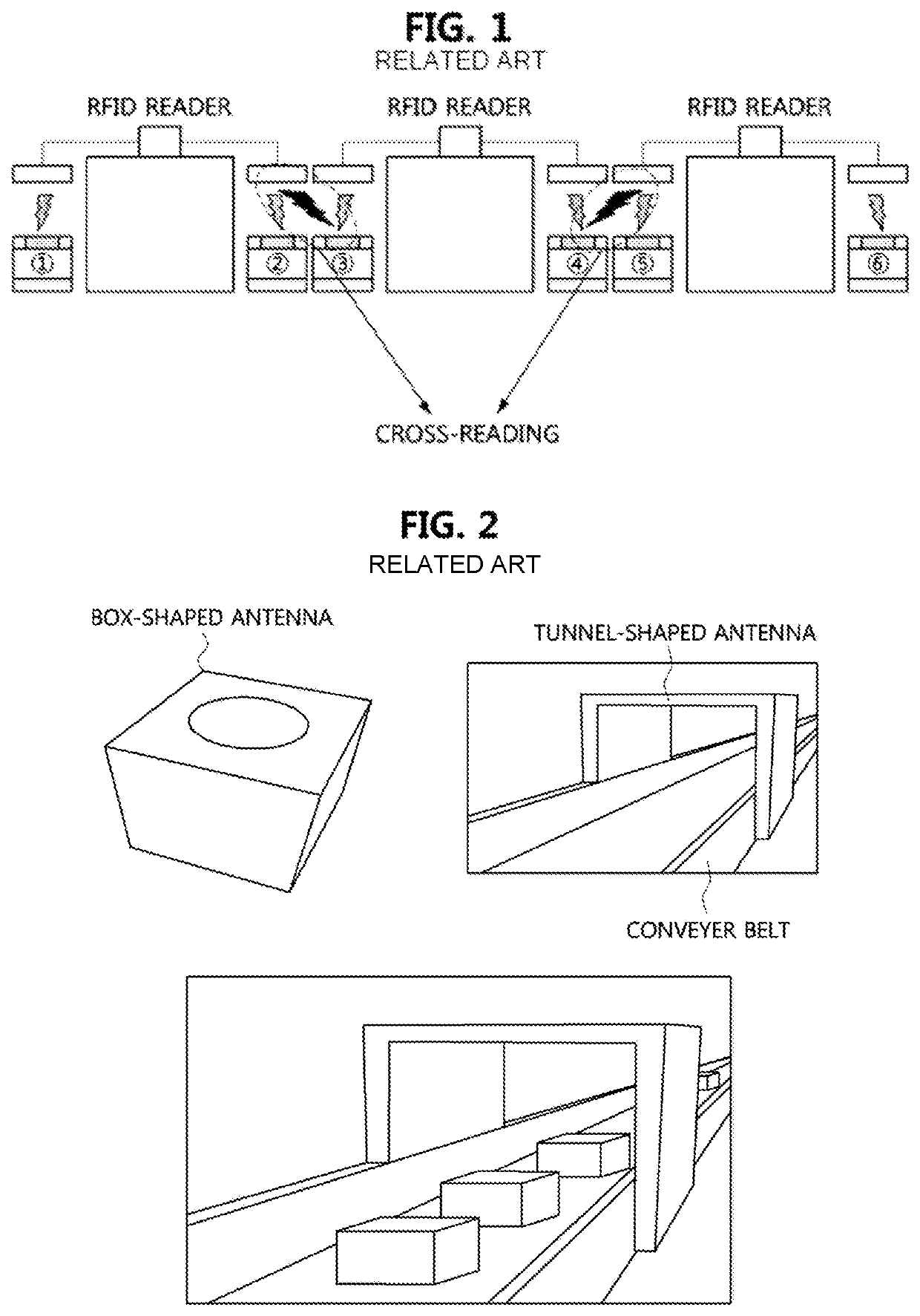 Apparatus and method for avoiding cross-reading of RFID using visible light recognition