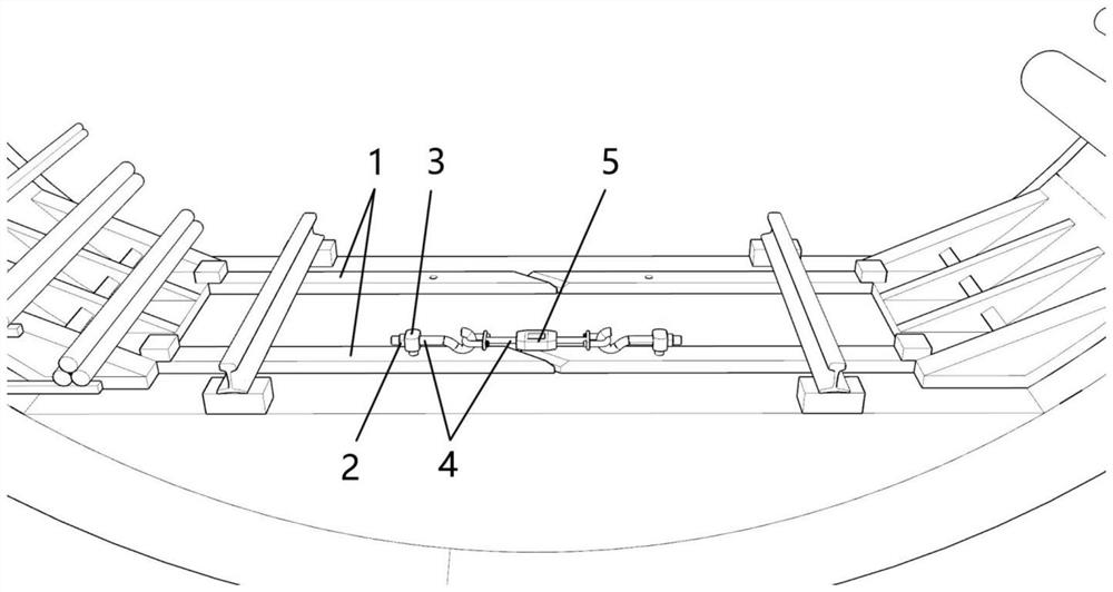 Pre-tensioning lining steel ring reinforcing matching device and method