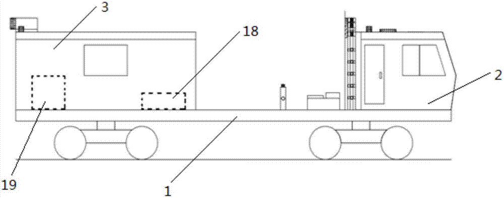 Method and rail vehicle for full-section comprehensive detection of railway tunnels